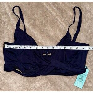 SEA LEVEL NEW $85 Essentials Twist Front DD/E Cup Bikini Night Sky US Size 12